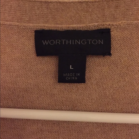 Light Brown Lightweight Worthington Cardigan - Picture 2 of 3